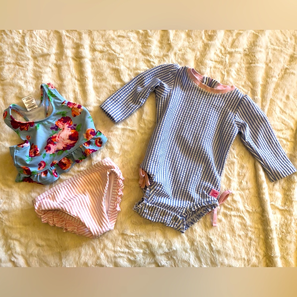 Ruffle Butts 6-12 month swimsuits